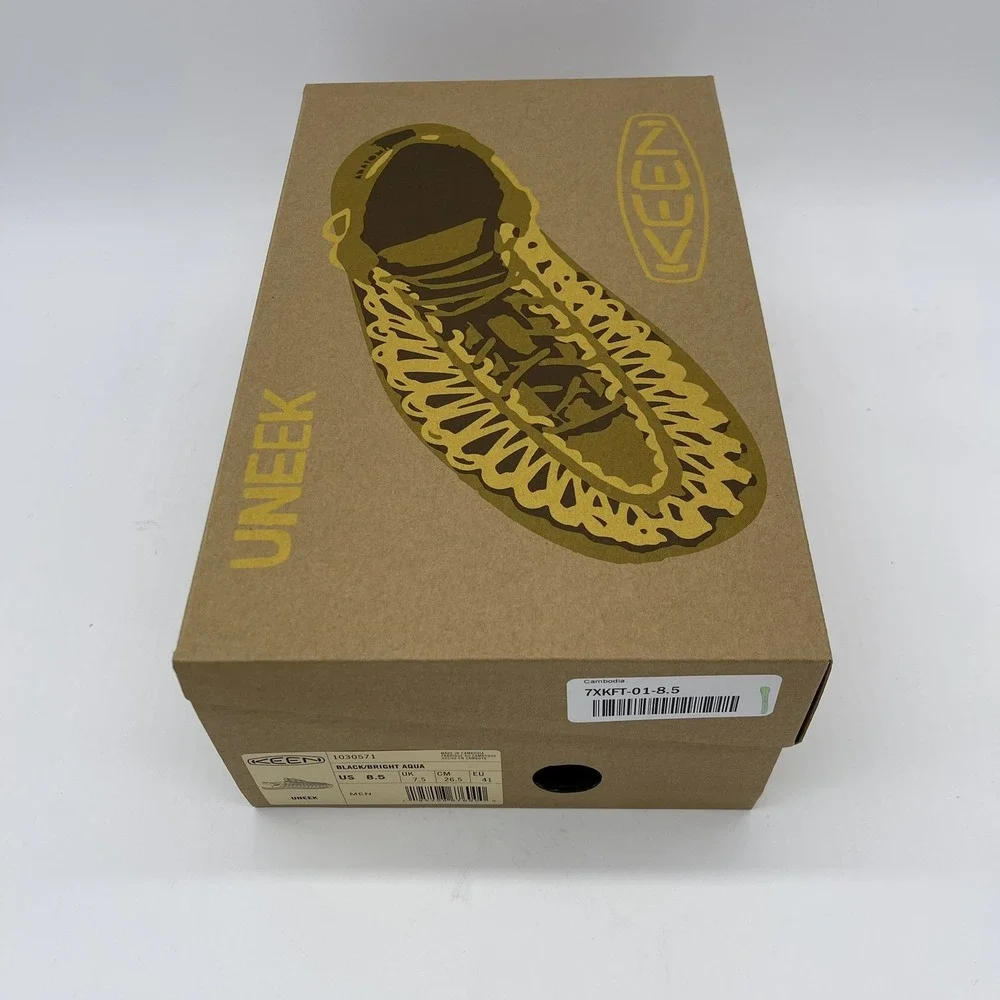 Keen Uneek Black/Silver Waterfront‎ Sandal Men's  Size 8.5 NEW!!!